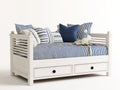 Sofás cama 200 x 90 x 85 cm madera blanco con cajones de almacenamiento - diseño clásico moderno