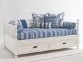 Sofás cama con 2 cajones 210x100x92 cm - blanco - diseño clásico con almacenaje